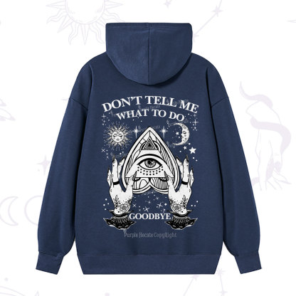Purplehecate Don't Tell Me What To Do Witch Planchette Eye Hoodie