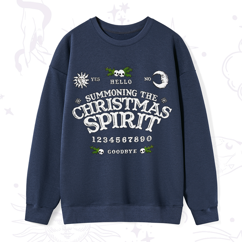Purplehecate Summon The Christmas Spirit Sweatshirt