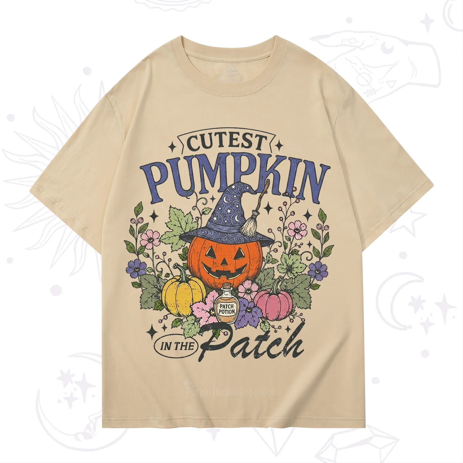 Purplehecate Cutest Pumpkin in the Patch Halloween T-Shirt