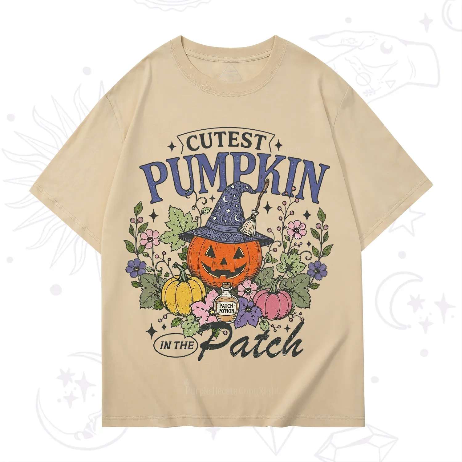 Purplehecate Cutest Pumpkin in the Patch Halloween T-Shirt