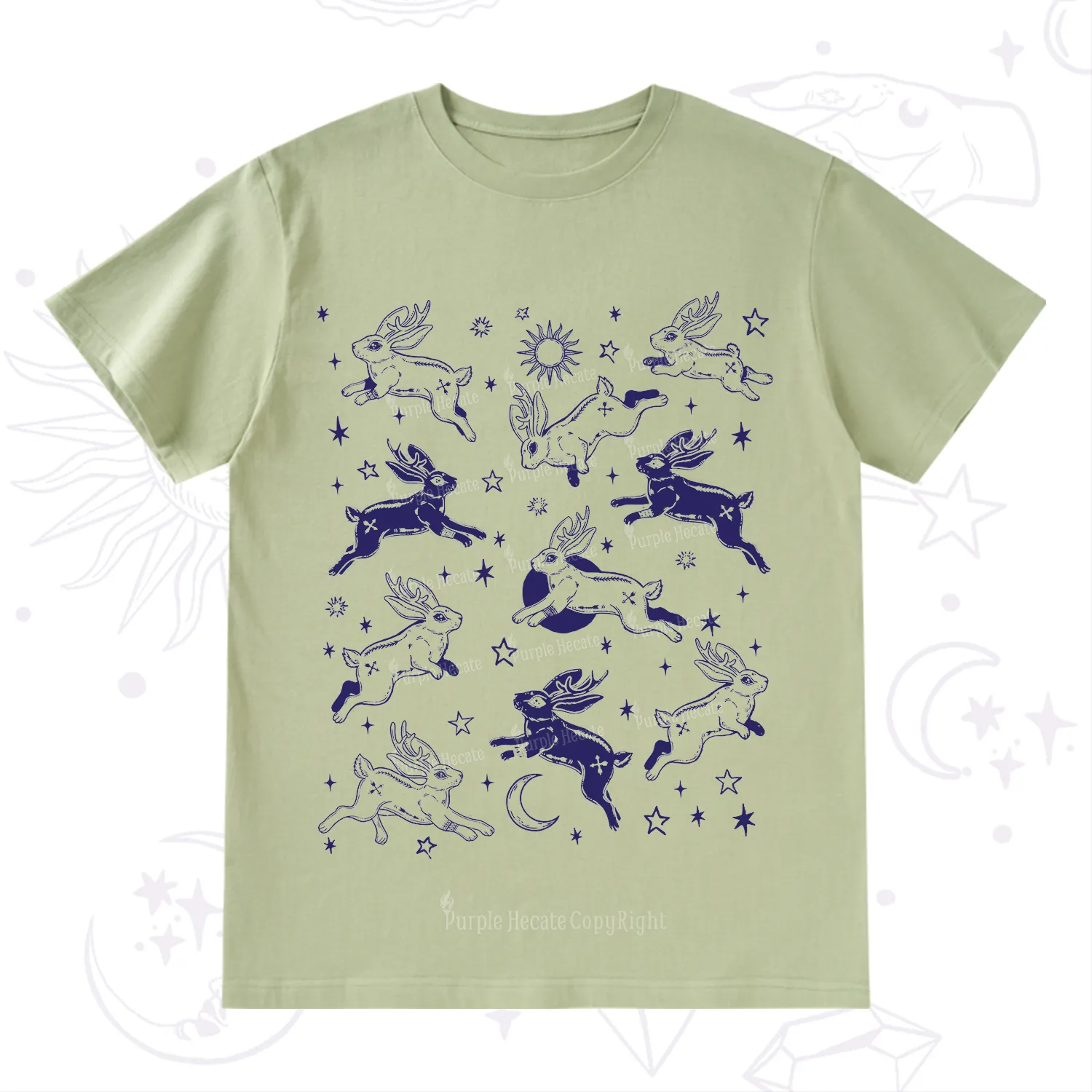Purplehecate Bunnies in Space T-Shirt