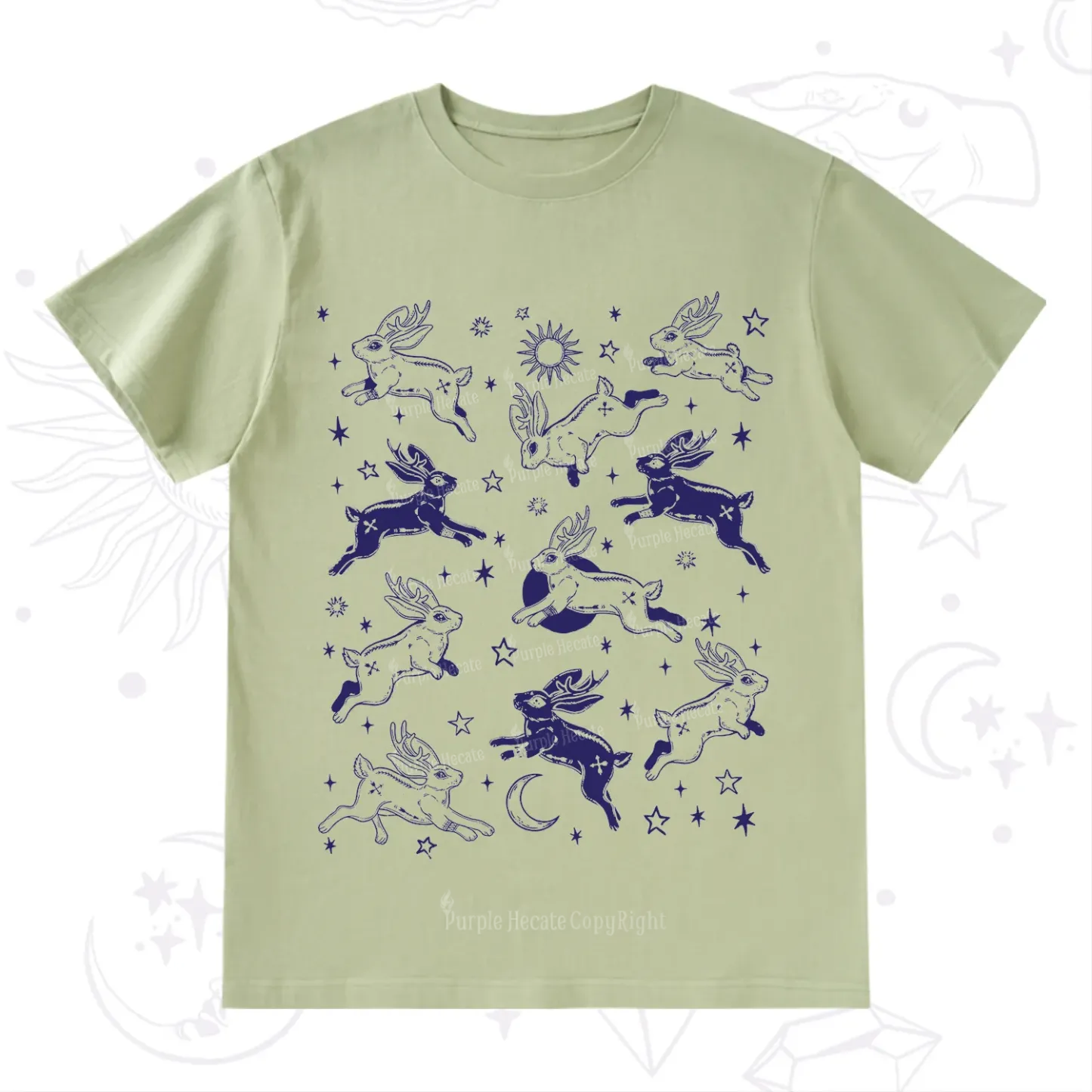 Purplehecate Bunnies in Space T-Shirt
