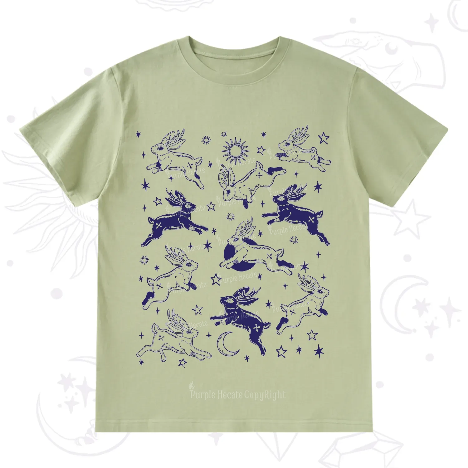 Purplehecate Bunnies in Space T-Shirt