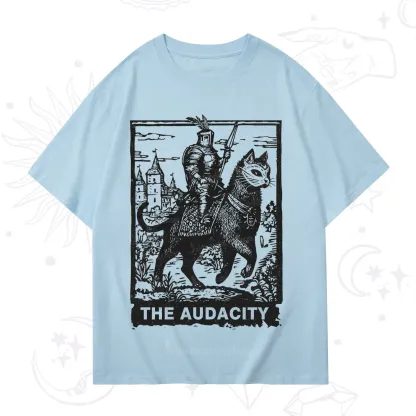 Purplehecate The Audacity Knight Cat T-Shirt