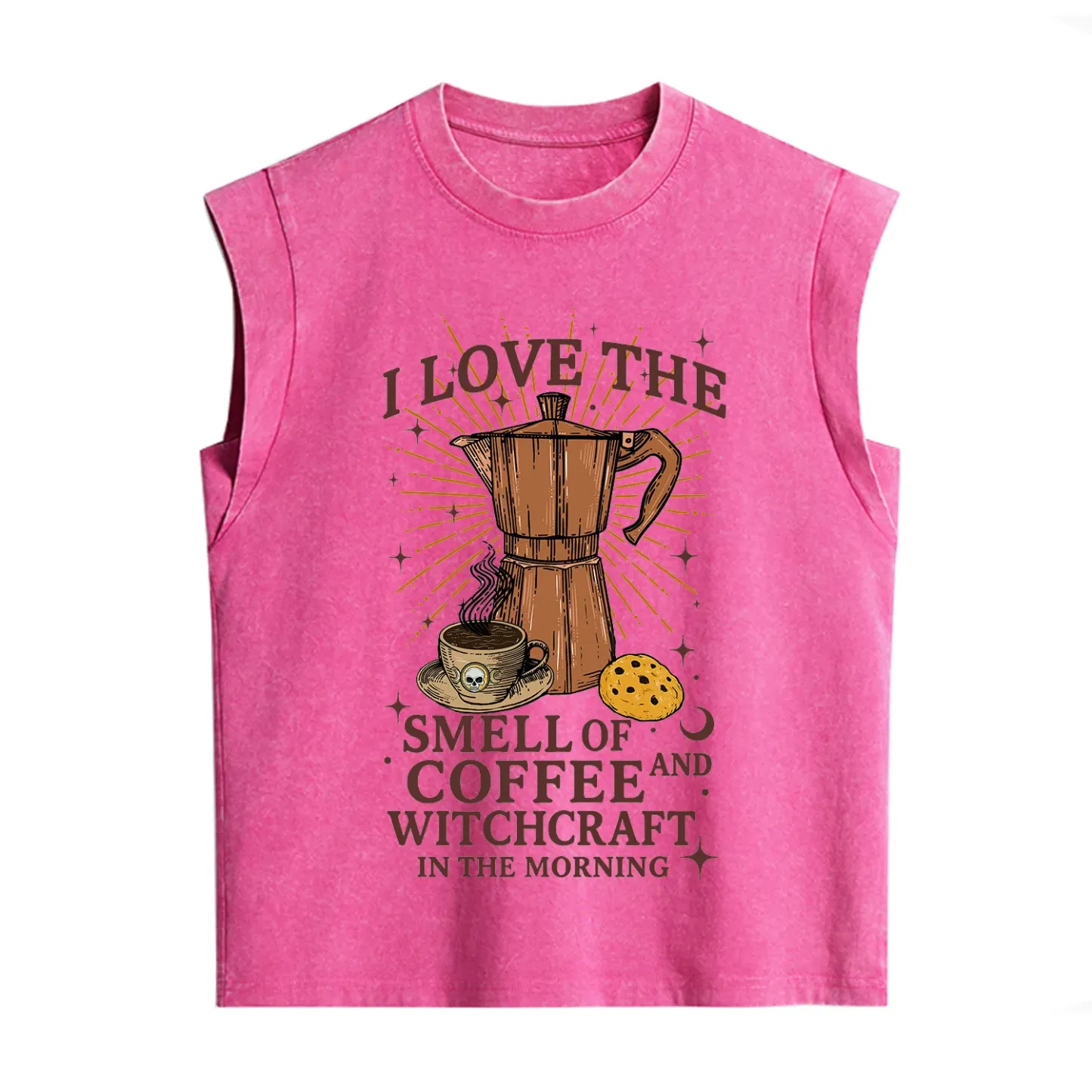 Purplehecate I Love The Smell Of Coffee And Witchcraft In The Morning Vintage Washed Tank