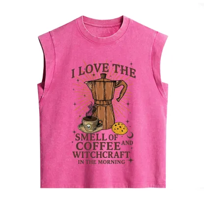 Purplehecate I Love The Smell Of Coffee And Witchcraft In The Morning Vintage Washed Tank