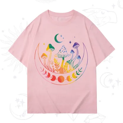 Purplehecate Pride Mushroom Rainbow T-Shirt
