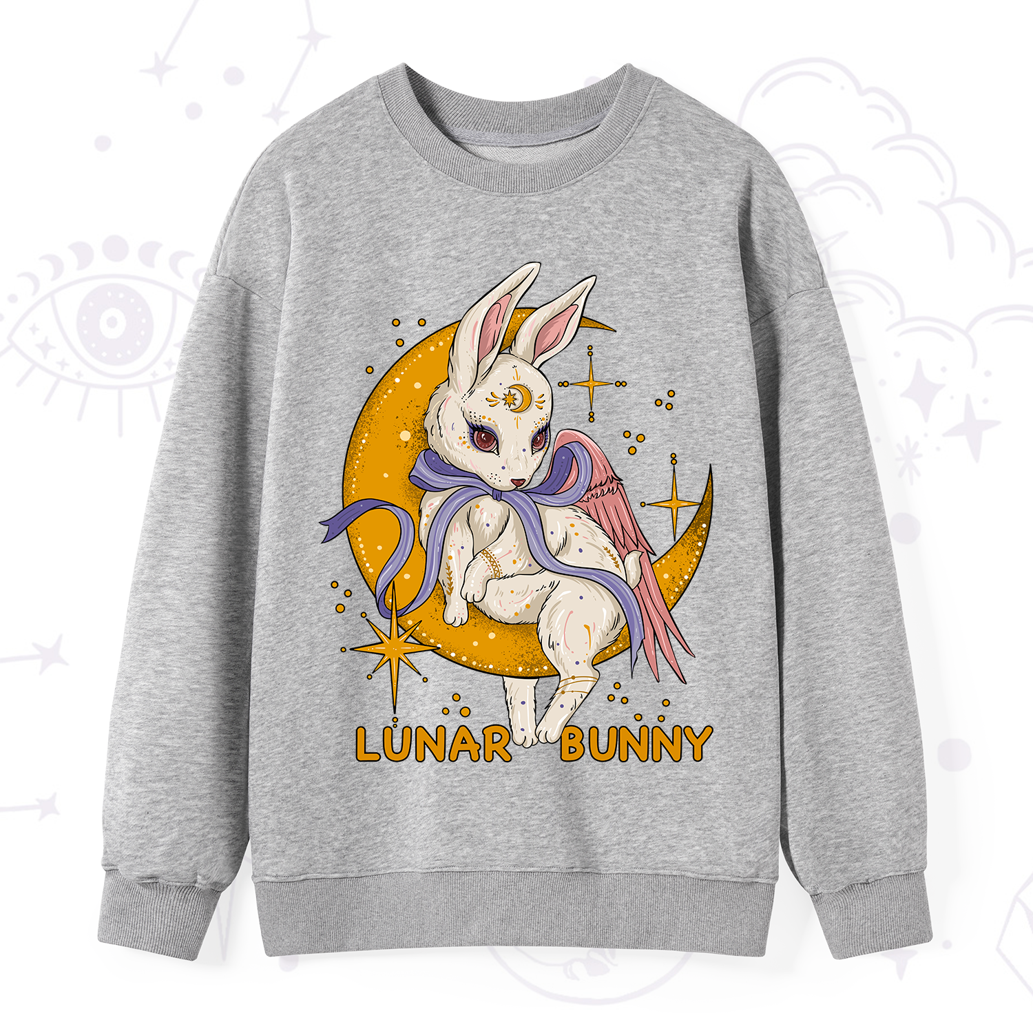 Purplehecate Lunar Bunny Easter Sweatshirt