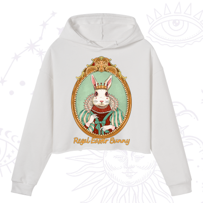 Purplehecate Regal Easter Bunny Crop Hoodie
