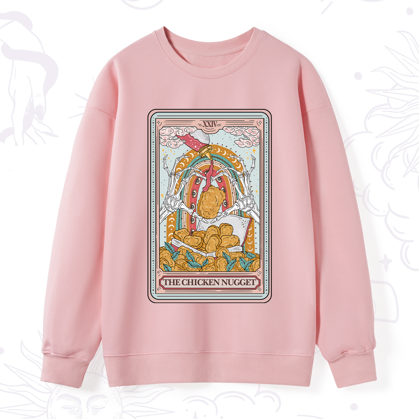 Purplehecate The Chicken Nugget Tarot Sweatshirt