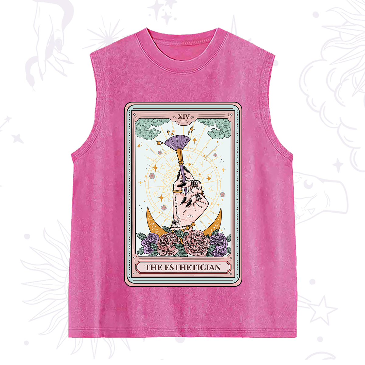 Purplehecate The Esthetician Tarot Card Washed Tank