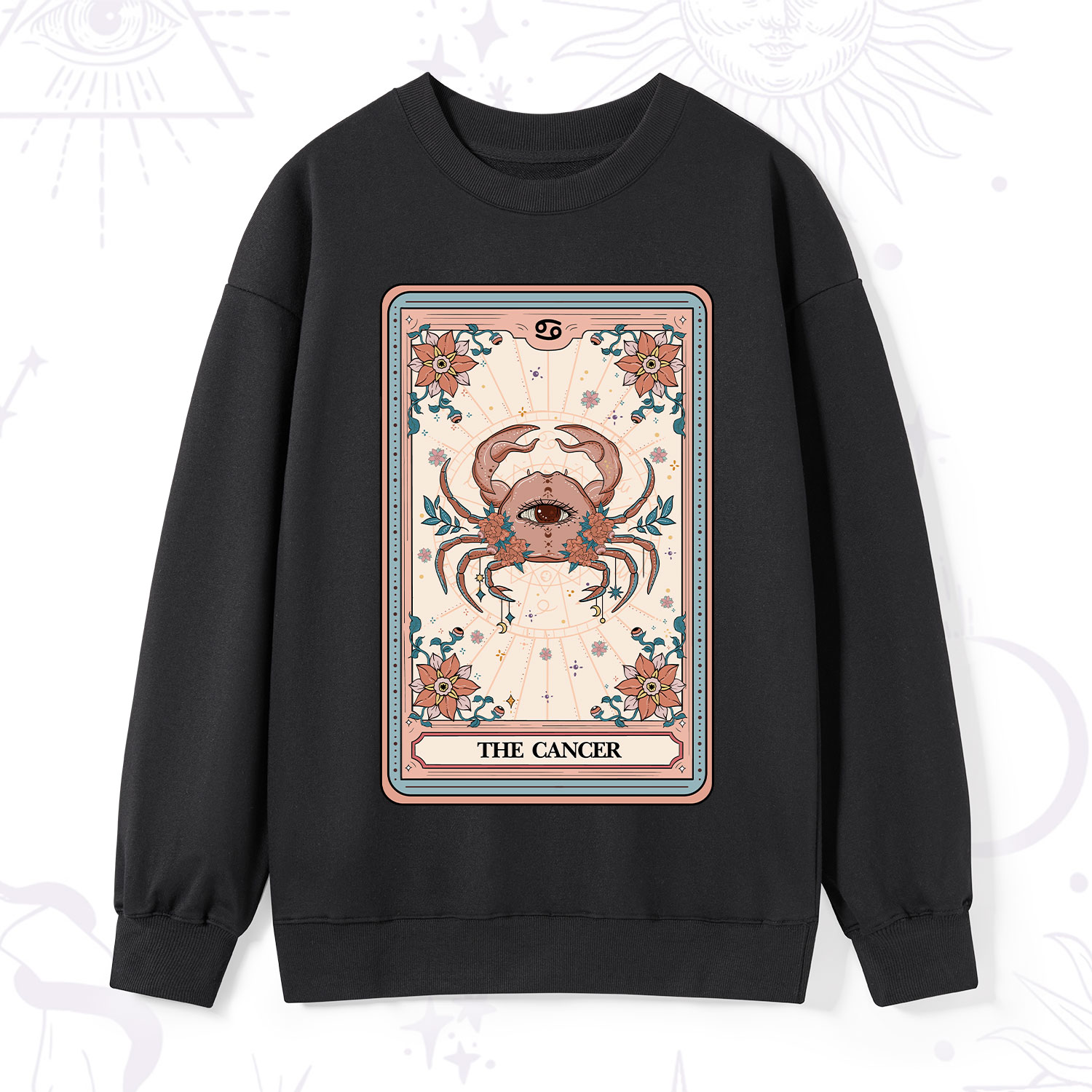 Purplehecate The Cancer Tarot Card Sweatshirt