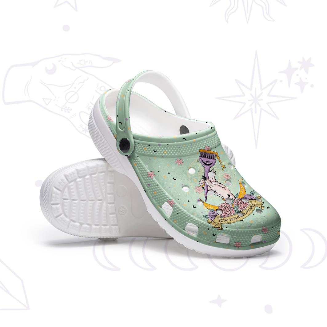 Purplehecate The Hair Colorist Tarot Rubber Clogs