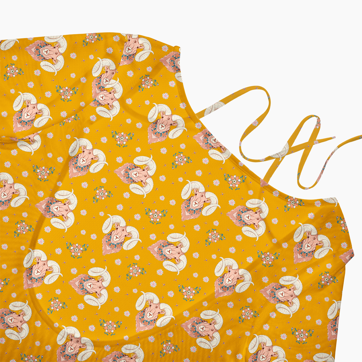 Purplehecate Aries Spirit Zodiac Beachwear Cover-Up Dress