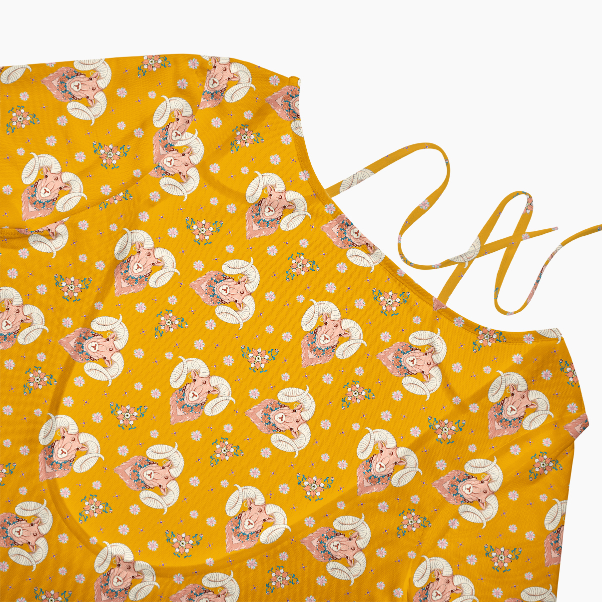 Purplehecate Aries Spirit Zodiac Beachwear Cover-Up Dress