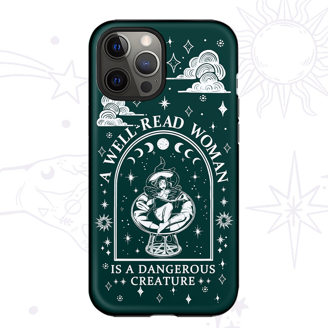 Purplehecate A Well Read Woman Bookish Phone Case
