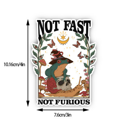 Purplehecate Not Fast Not Furious Sticker