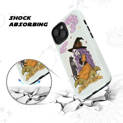 Purplehecate The Skeleton Witch Cat Mom Phone Case