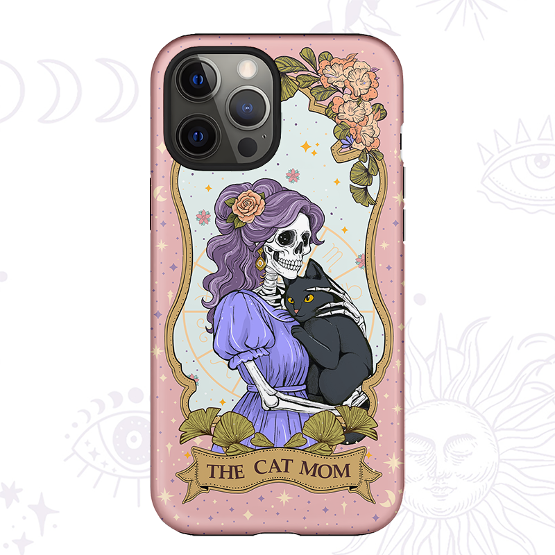 Purplehecate The Mystic Witch Cat Mom Ancient Mirror Phone Case