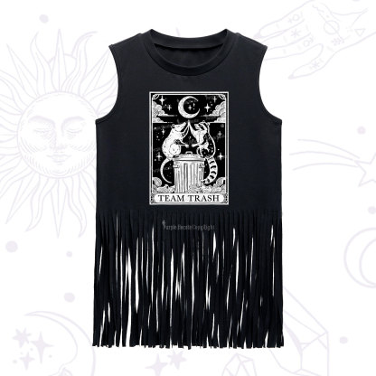 Purplehecate The Team Trash Tarot Fringe Tank Top
