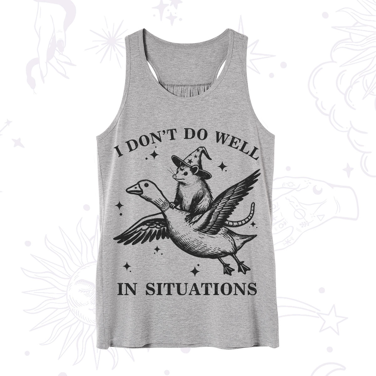 Purplehecate I Don't Do Well In Situations Tank