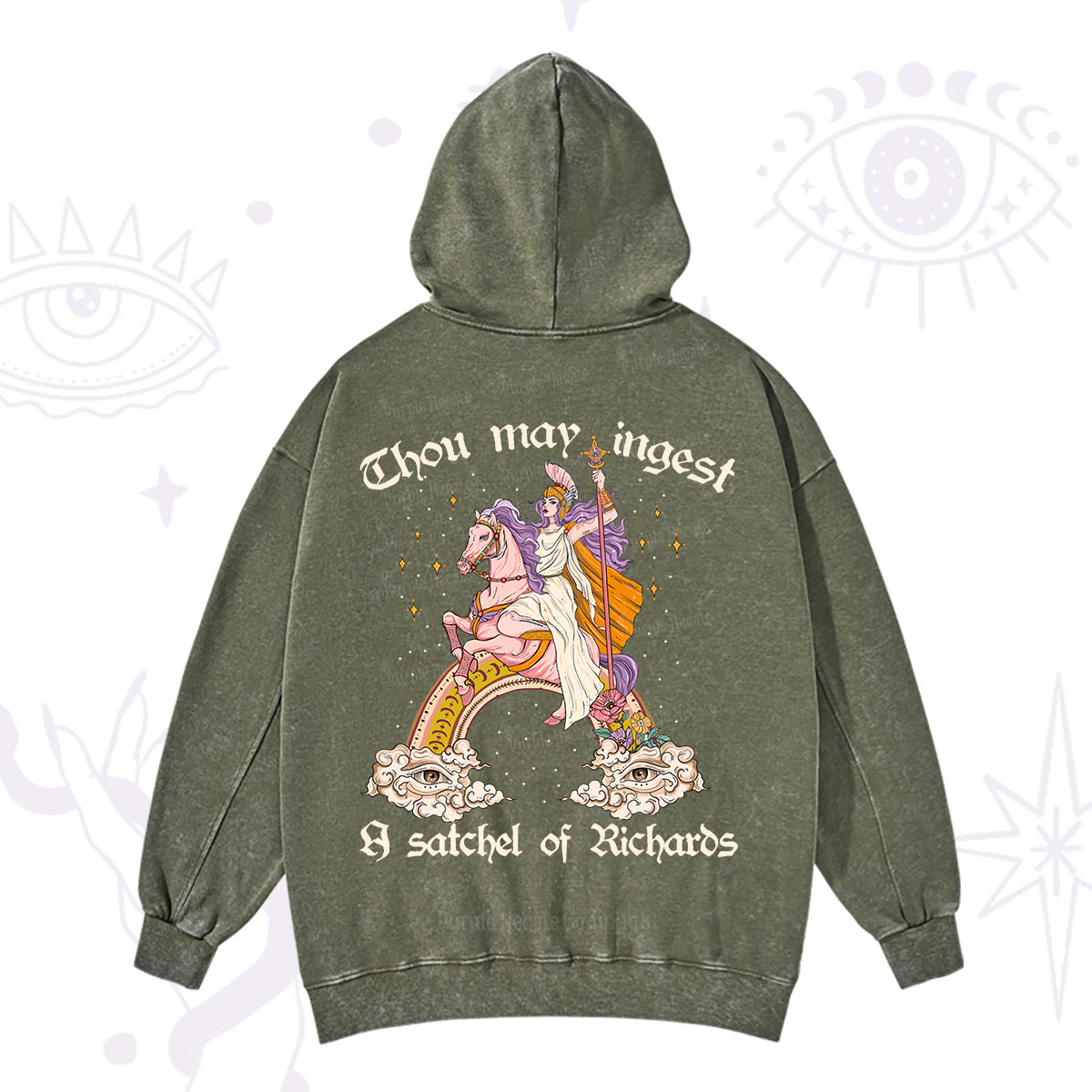 Purplehecate Thou may ingest a satchel of Richards Washed Hoodie