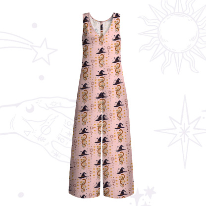 Purplehecate Witch's Enchantment Wide Leg Jumpsuit