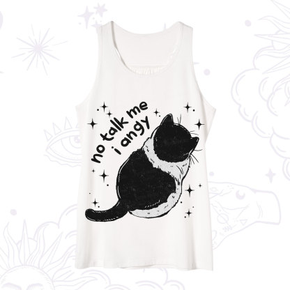Purplehecate No Talk Me Im Angy Cat Tank