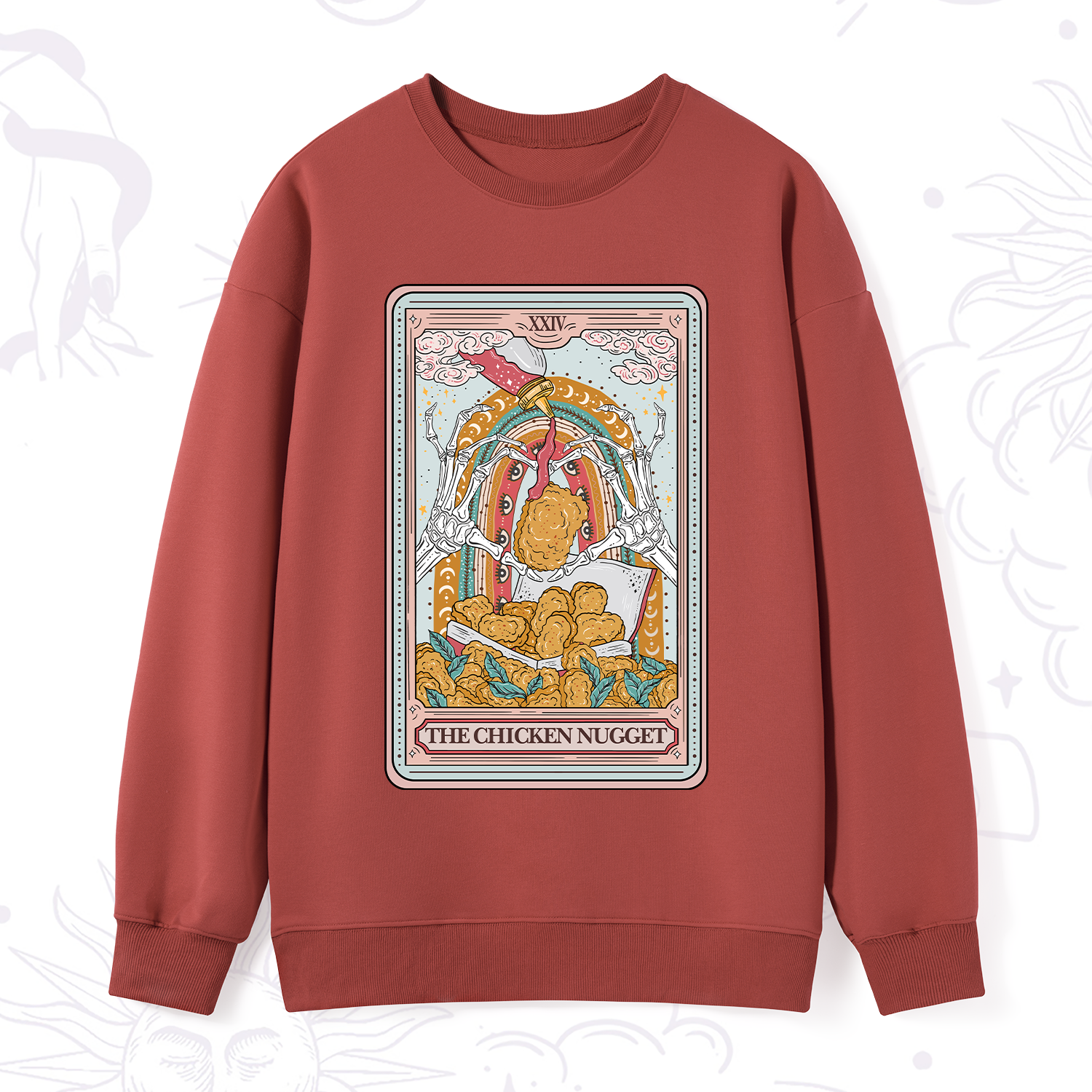 Purplehecate The Chicken Nugget Tarot Sweatshirt