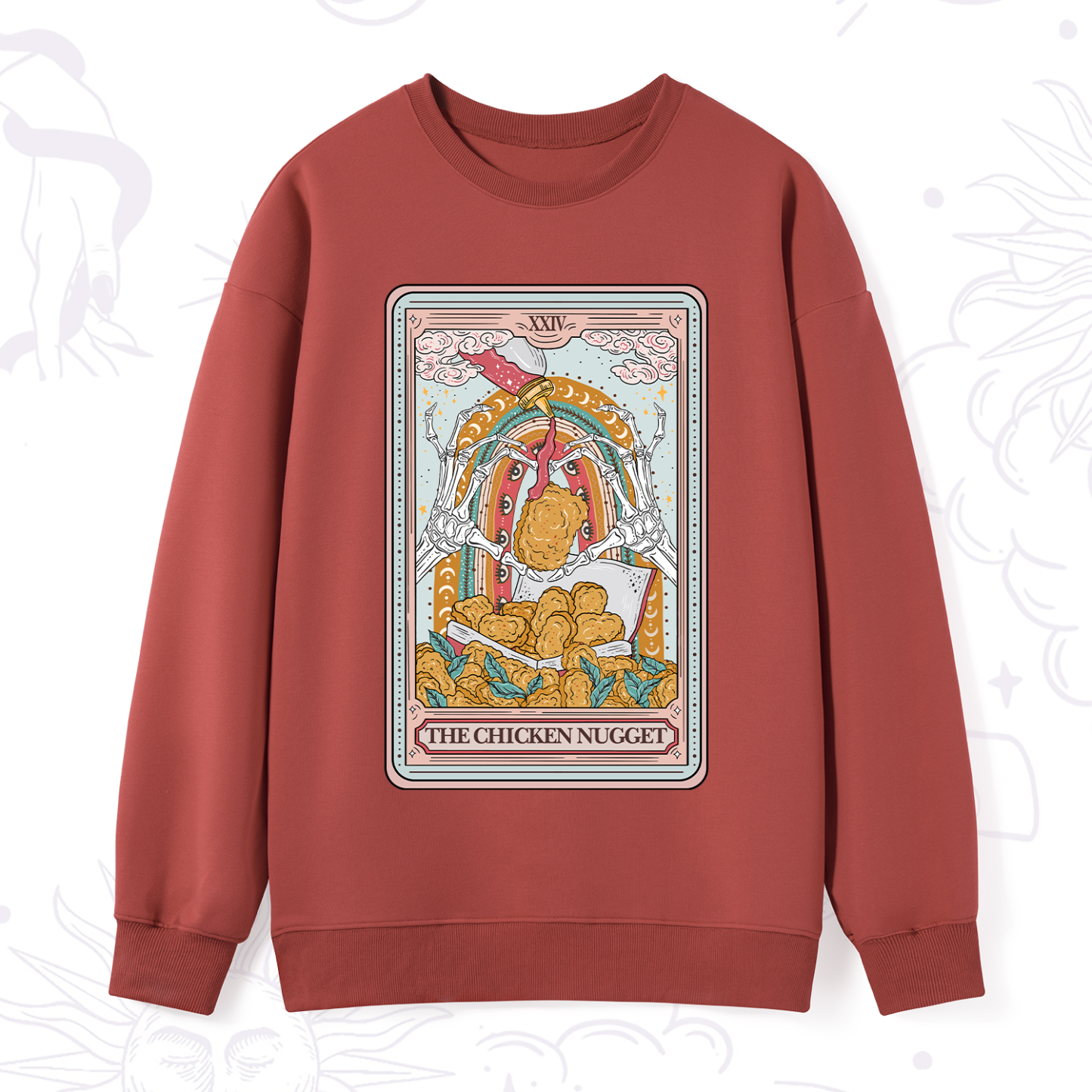Purplehecate The Chicken Nugget Tarot Sweatshirt