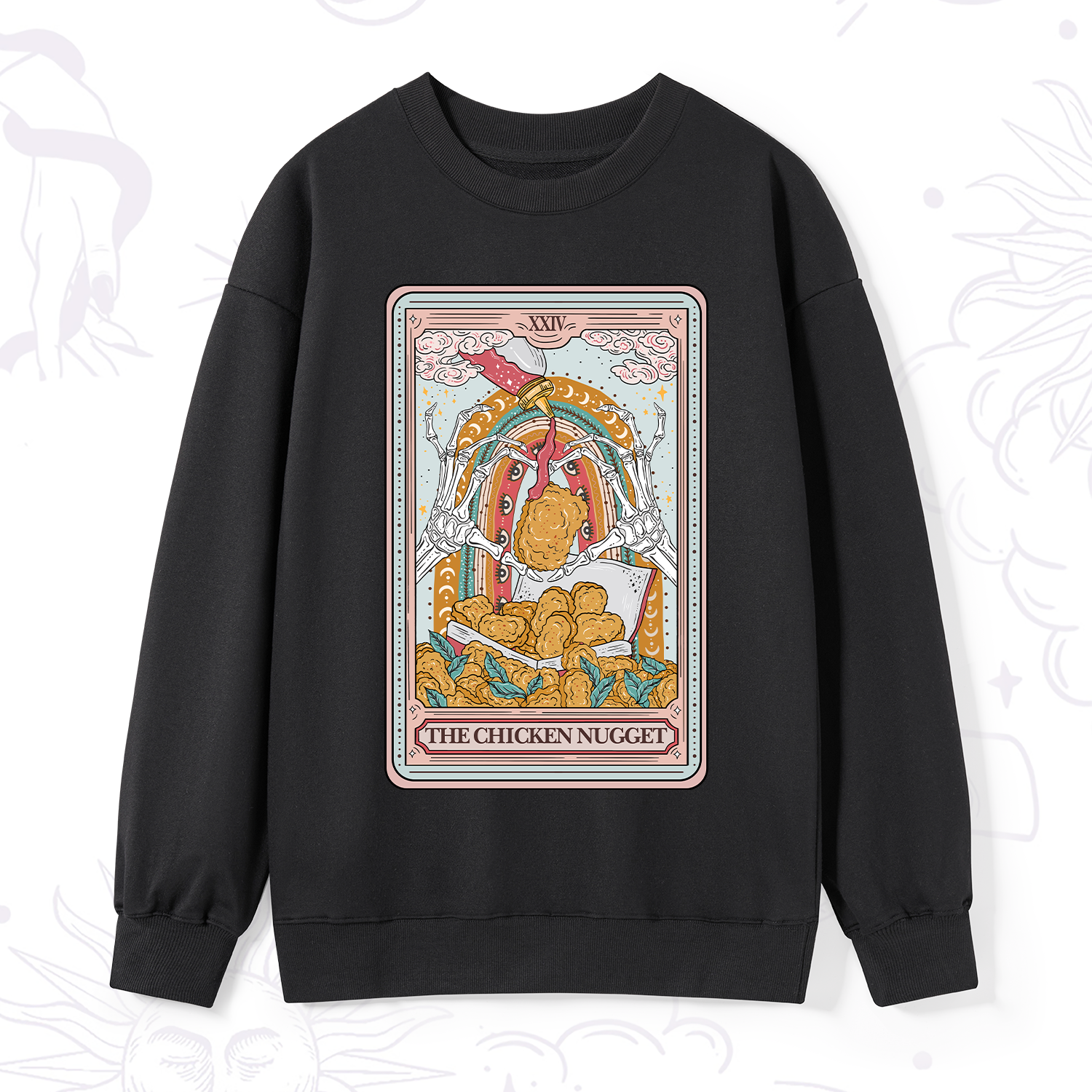 Purplehecate The Chicken Nugget Tarot Sweatshirt