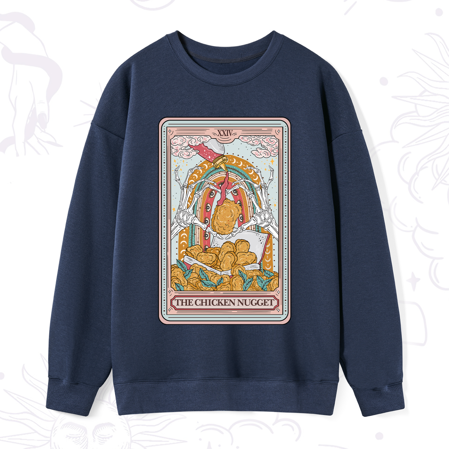 Purplehecate The Chicken Nugget Tarot Sweatshirt