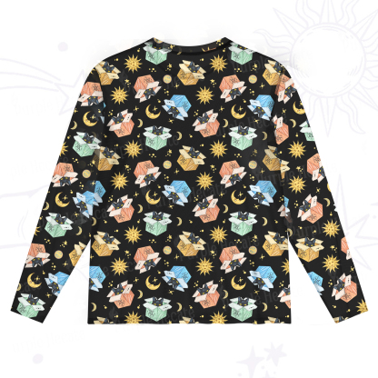 Purplehecate The Hermit Cat Mesh Long Sleeve Top