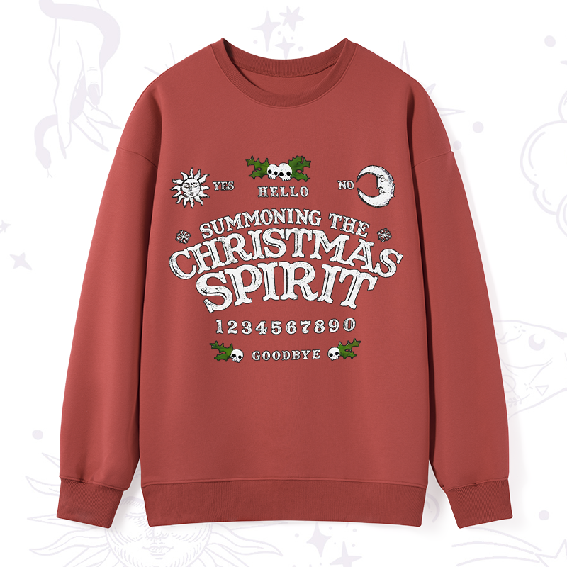 Purplehecate Summon The Christmas Spirit Sweatshirt