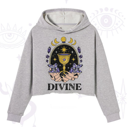 Purplehecate Divine Energy Crop Hoodie