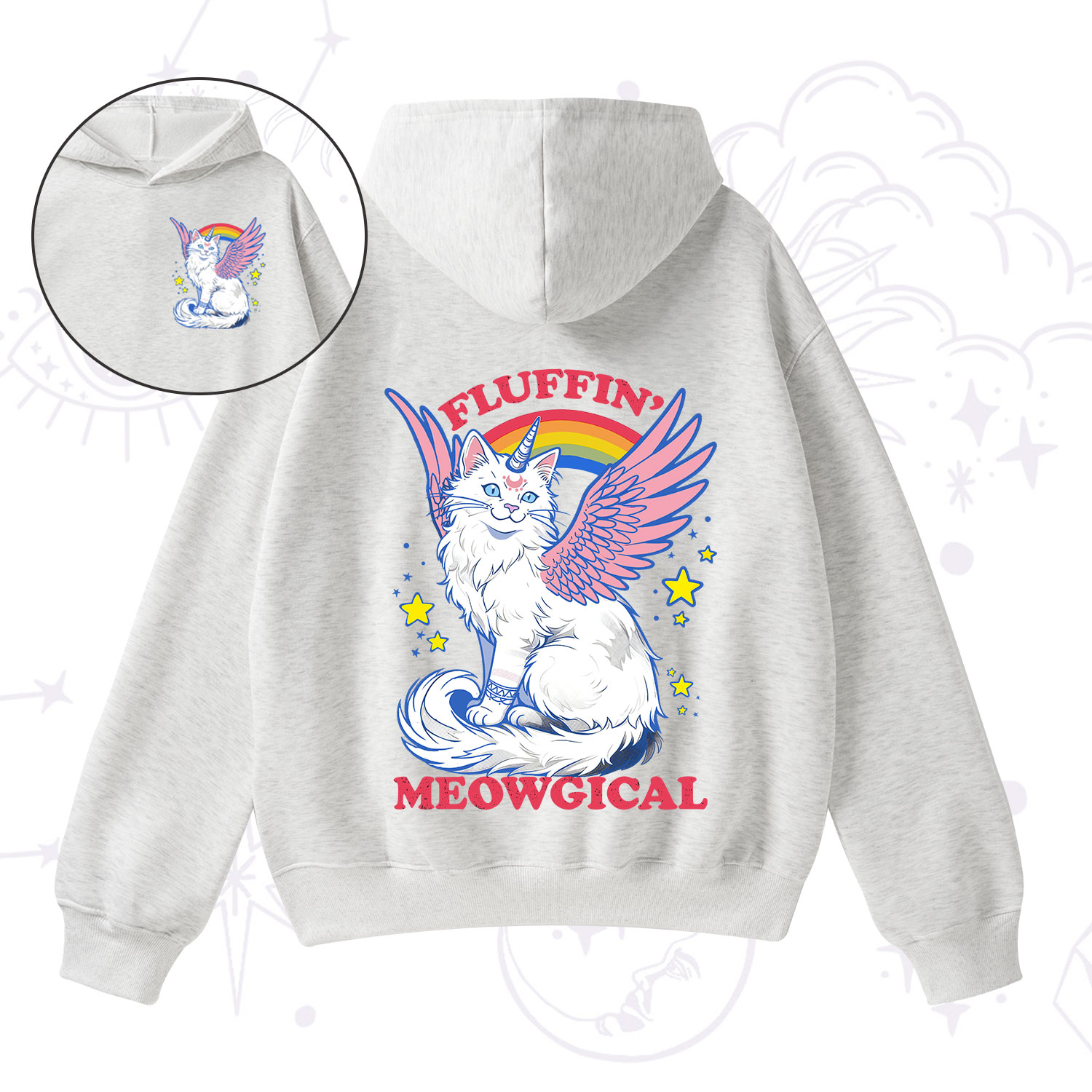 Purplehecate Fluffin Meowgical Fleece Hoodie Suit