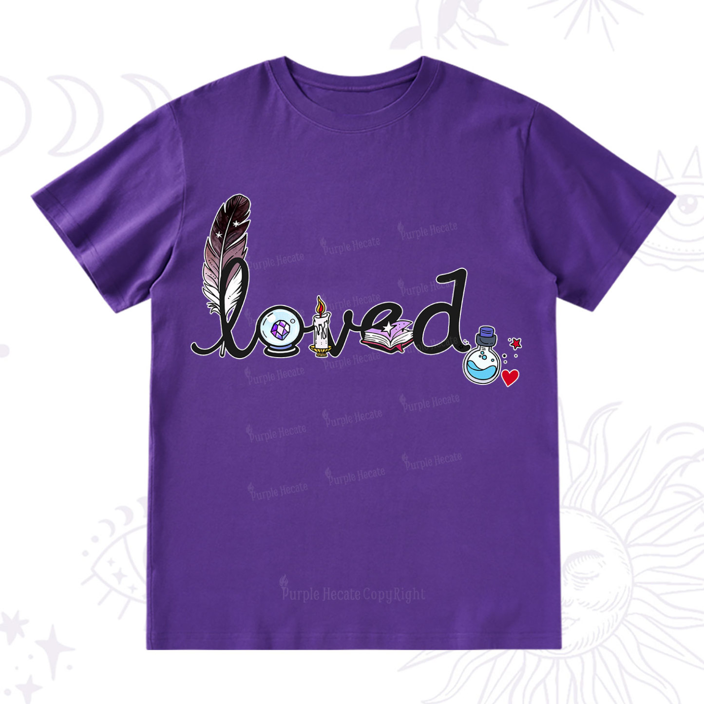 Purplehecate Magical Loved Valentine T-Shirt