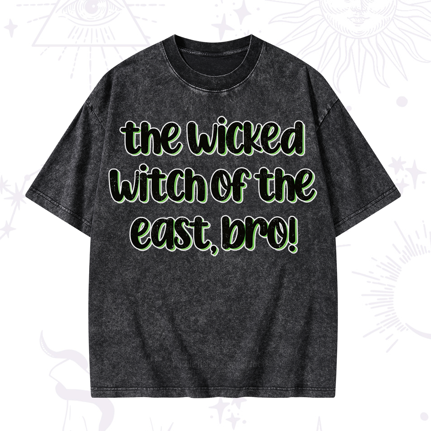 Purplehecate The Wicked Witch of the East Bro Washed T-Shirt