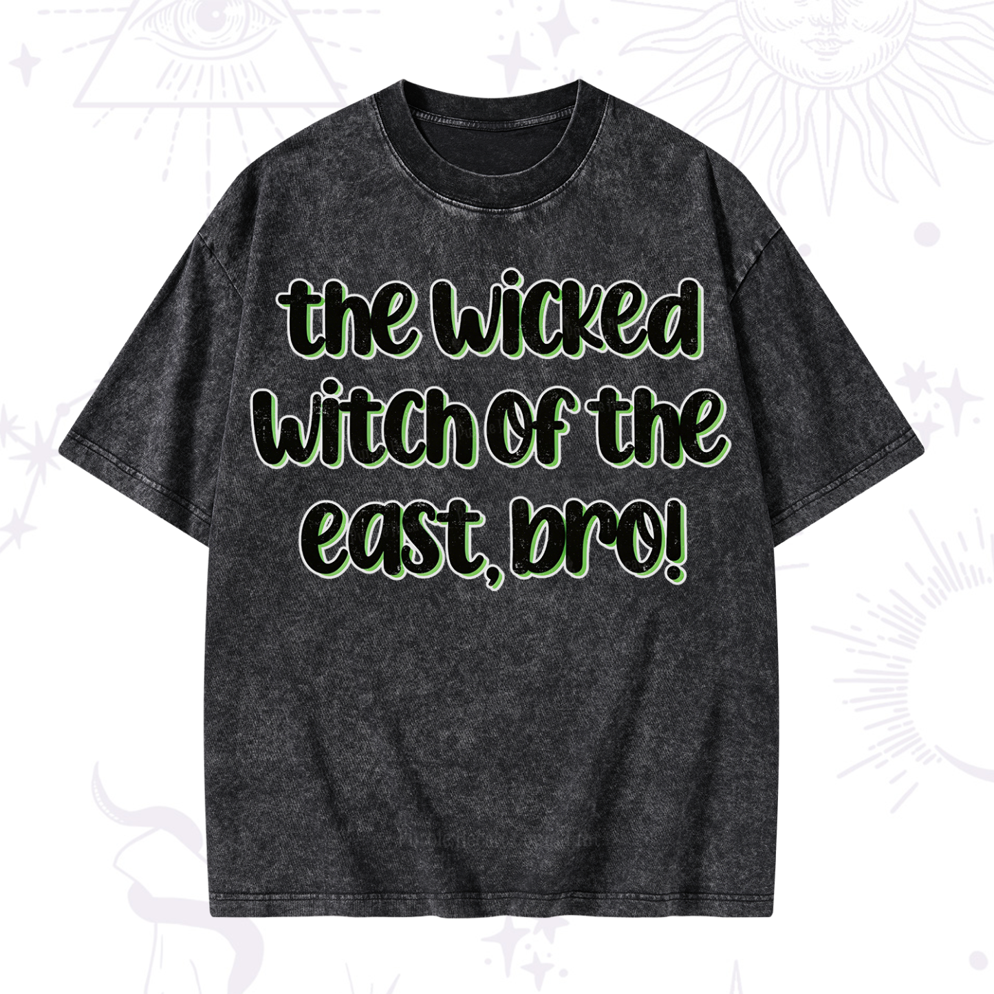 Purplehecate The Wicked Witch of the East Bro Washed T-Shirt