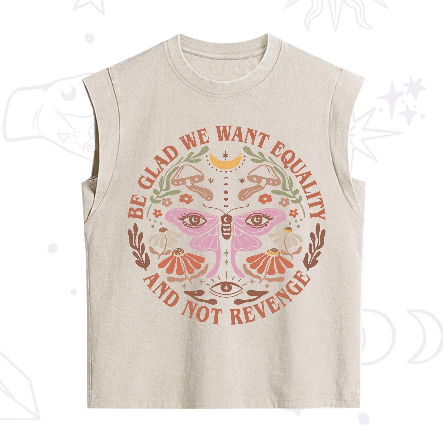 Purplehecate Be Glad We Want Equality Vintage Washed Tank