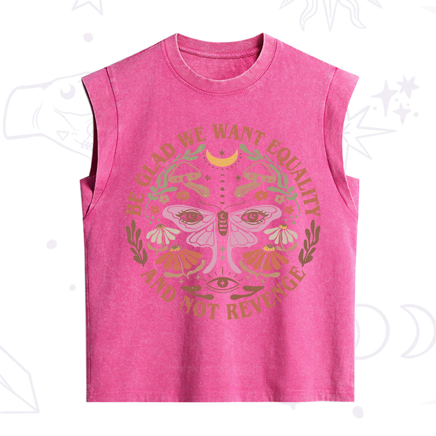 Purplehecate Be Glad We Want Equality Vintage Washed Tank