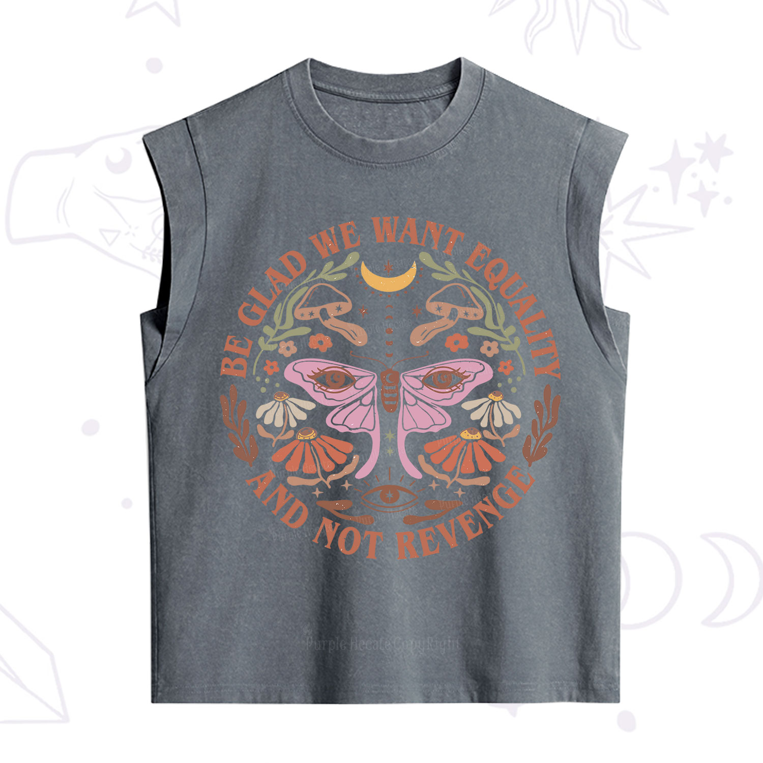 Purplehecate Be Glad We Want Equality Vintage Washed Tank