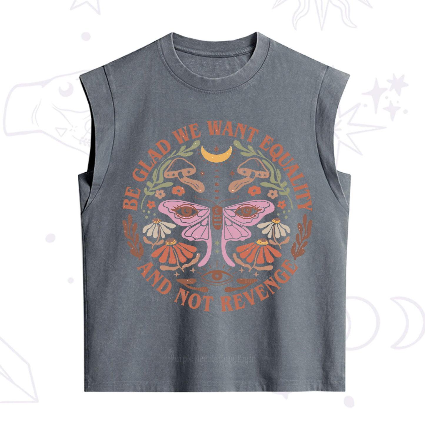 Purplehecate Be Glad We Want Equality Vintage Washed Tank