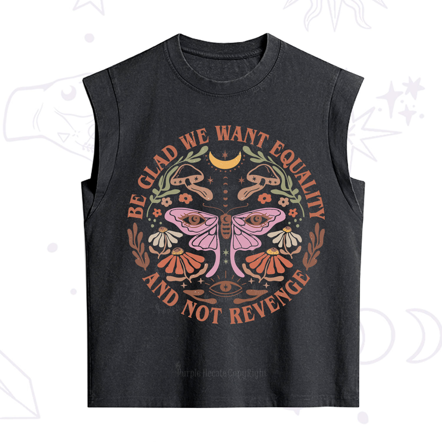 Purplehecate Be Glad We Want Equality Vintage Washed Tank