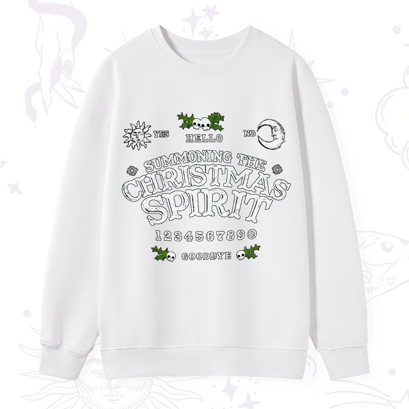 Purplehecate Summon The Christmas Spirit Sweatshirt