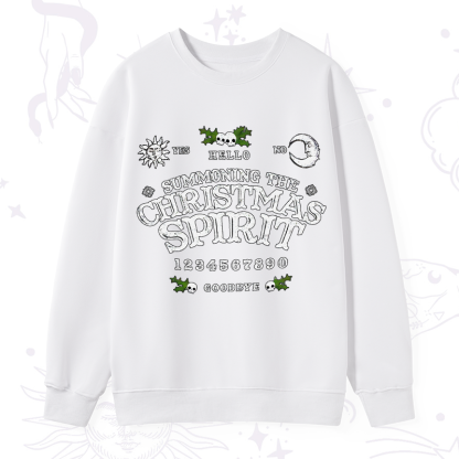 Purplehecate Summon The Christmas Spirit Sweatshirt