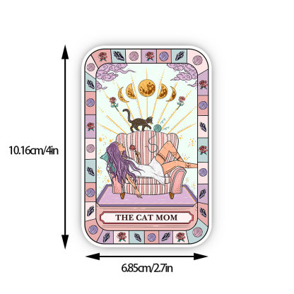 Purplehecate The Chill Cat Mom Sticker