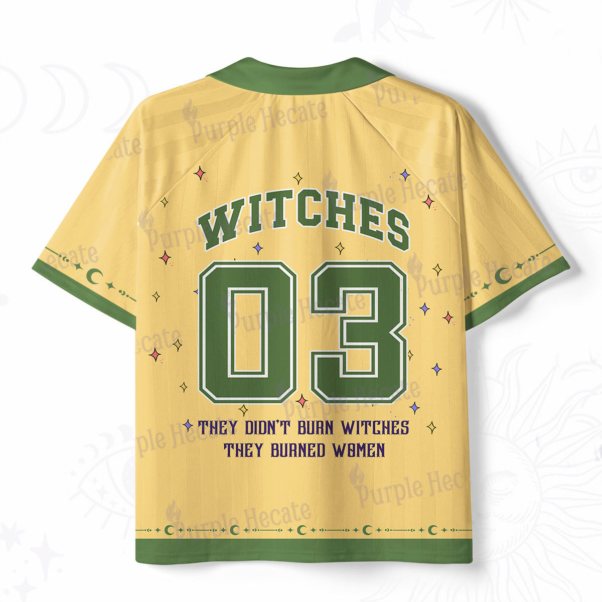 Purplehecate They Didn't Burn Witches They Burned Women Polo Collar Unisex Jersey