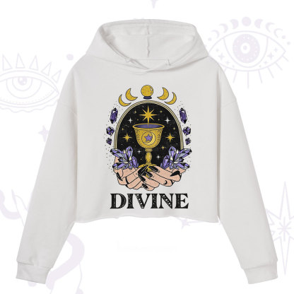 Purplehecate Divine Energy Crop Hoodie