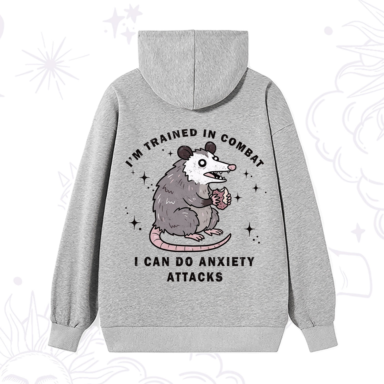Purplehecate Anixety Attack Opossum Hoodie